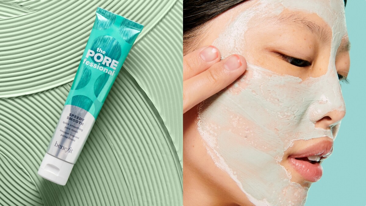 benefit PORE不及待瞬效緊緻毛孔面膜質地示意。