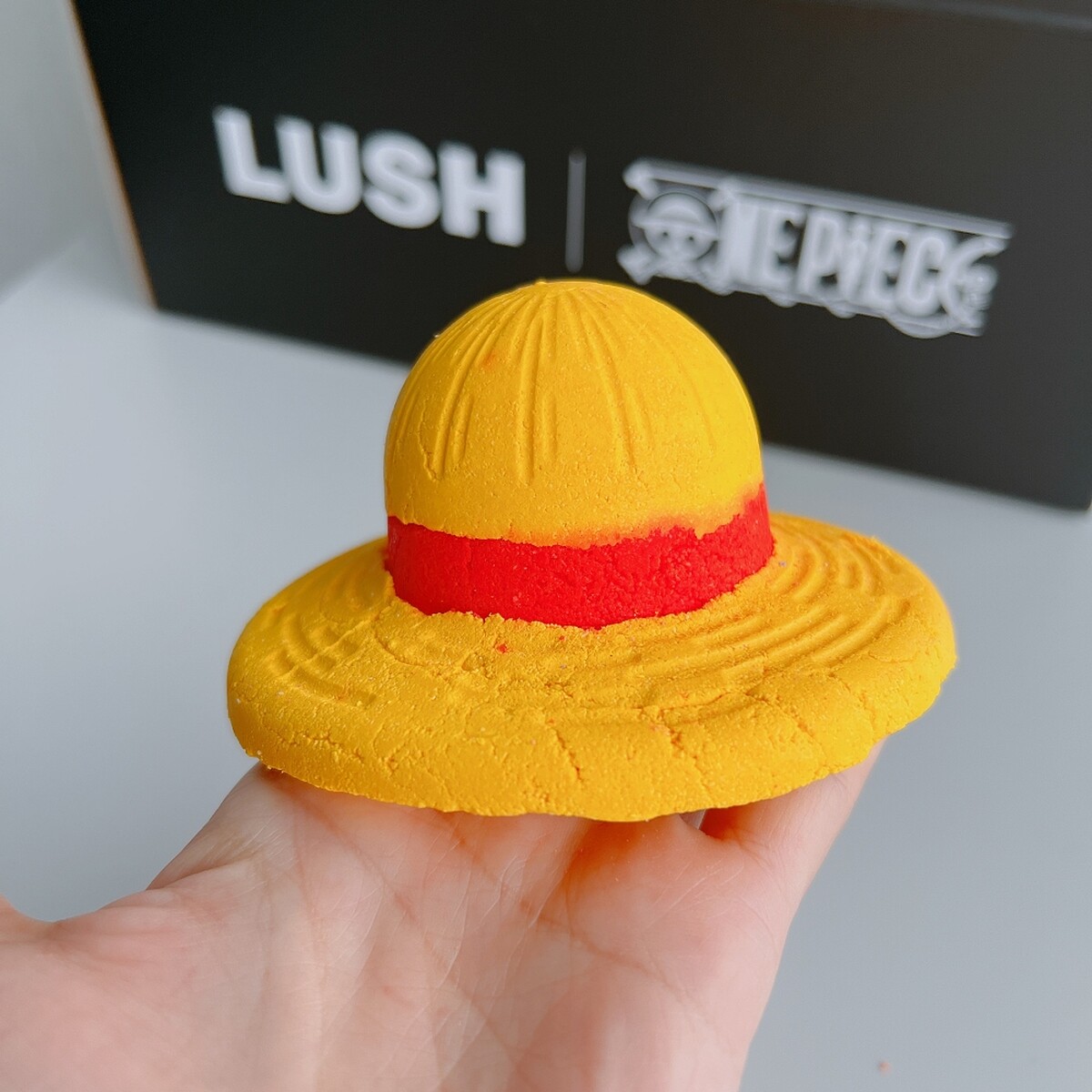 LUSH x ONE PIECE草帽泡泡浴芭實拍。