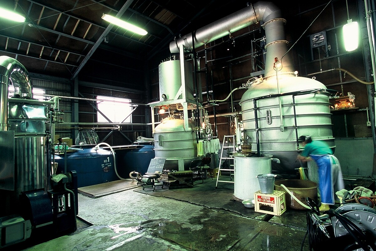 製作燒酎的單式蒸餾器。