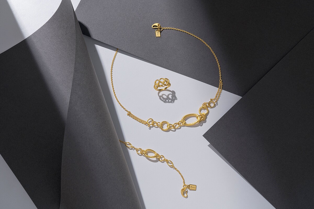 Just Gold「幸福相扣」純金套組