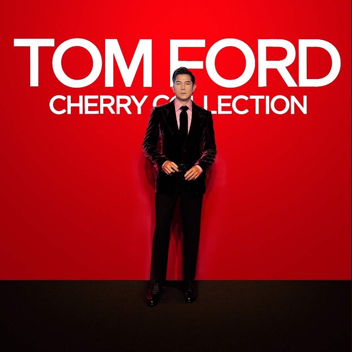 品牌好友郭富城出席TF私人調香情慾櫻桃系列新作發表會。