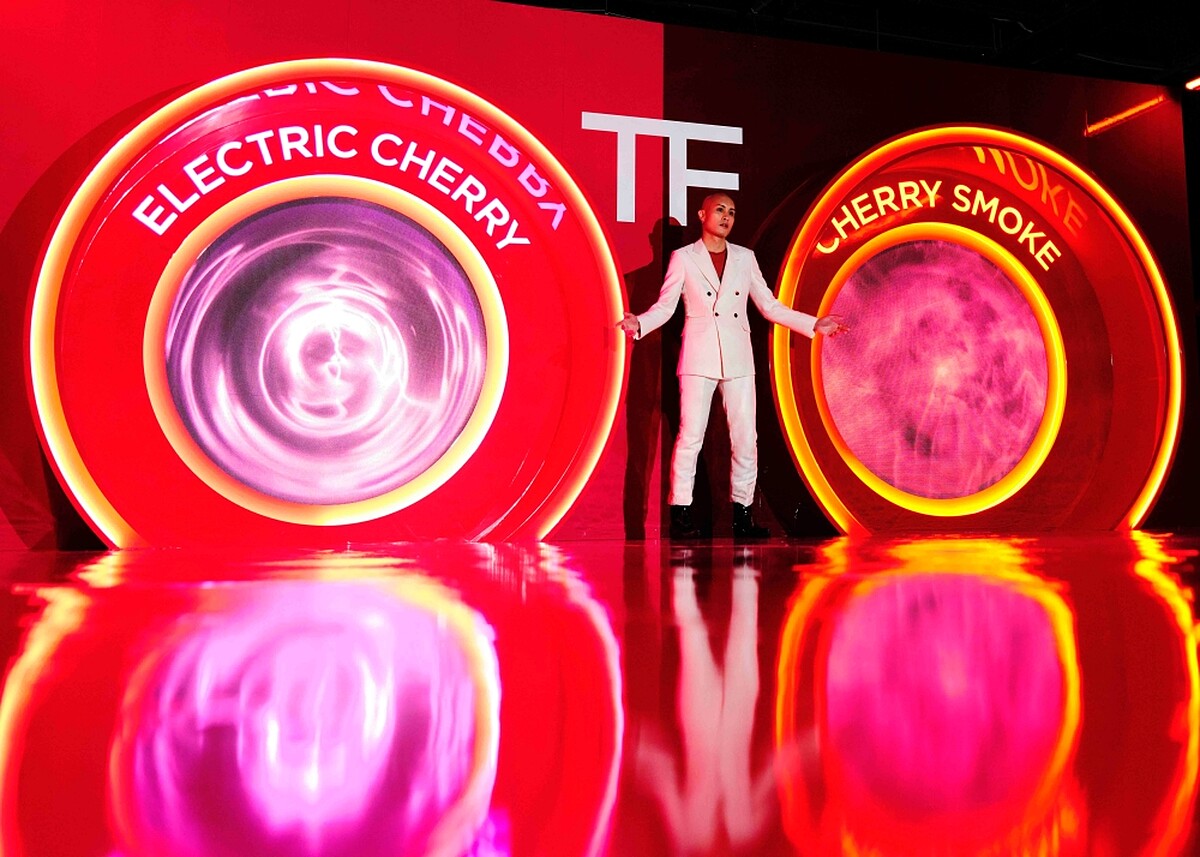 音樂鬼才黃宣出席TF私人調香情慾櫻桃系列新作發表會。