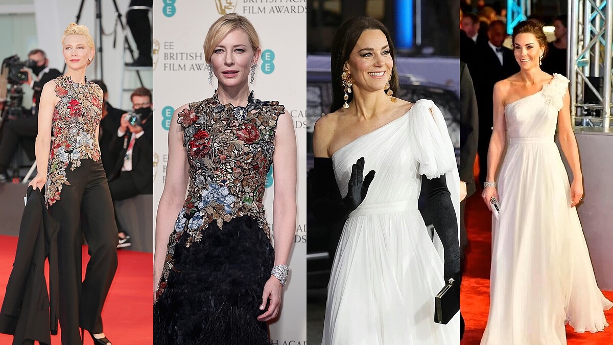 紅毯時尚模範生！凱特王妃與凱特布蘭琪「舊衣新穿」8個造型巧思回顧