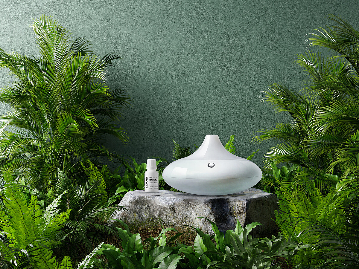 skm points 30,000點免費兌換：伊聖詩 約翰森林JOHNRAY彩虹香氛機+一日茶道TEAORY翡翠檸檬複方精華(15ml)，價值NT5,080。