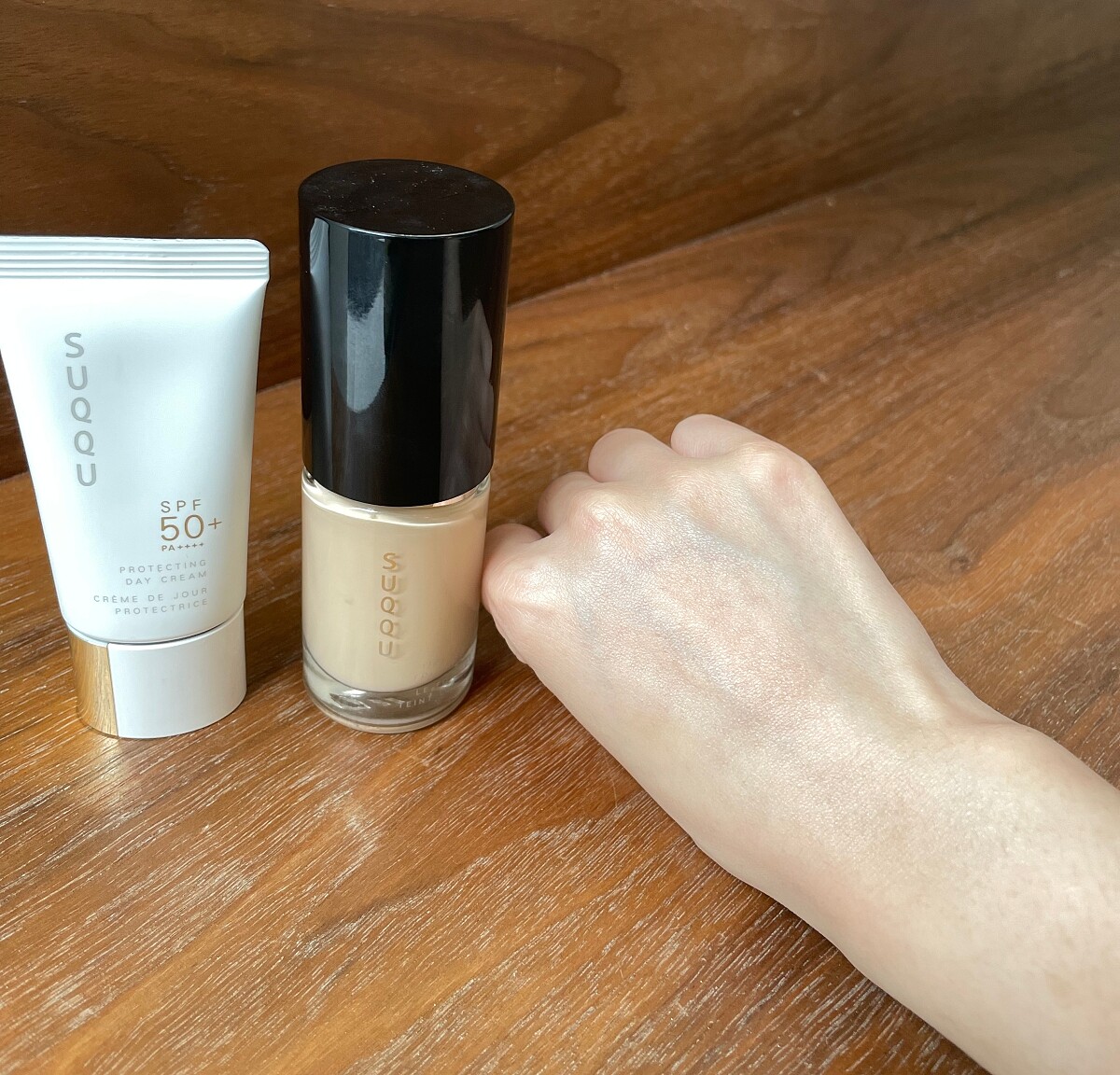 僅擦晶采防曬日霜，自然提亮