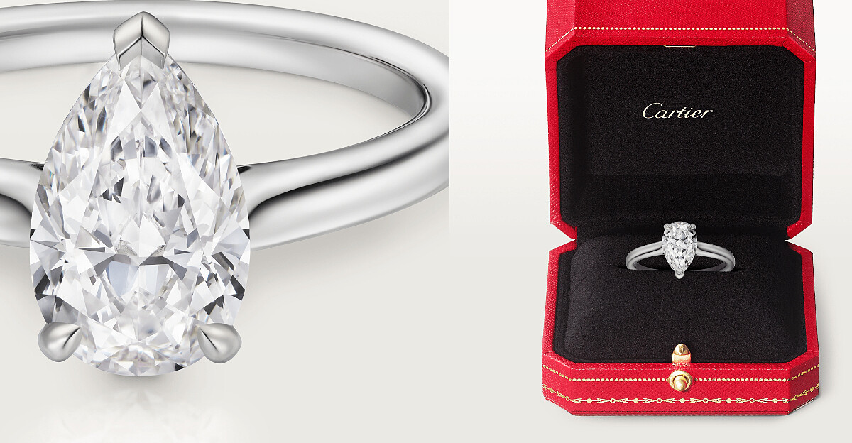 1895系列梨形切割鑽石(1克拉起)。