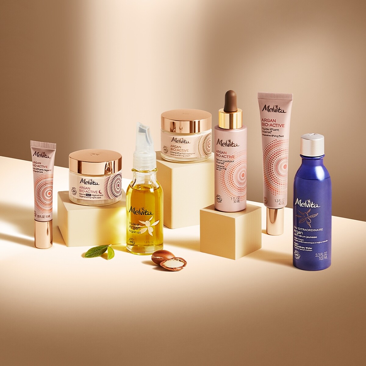 Melvita蜜葳特摩洛哥堅果系列情境圖。