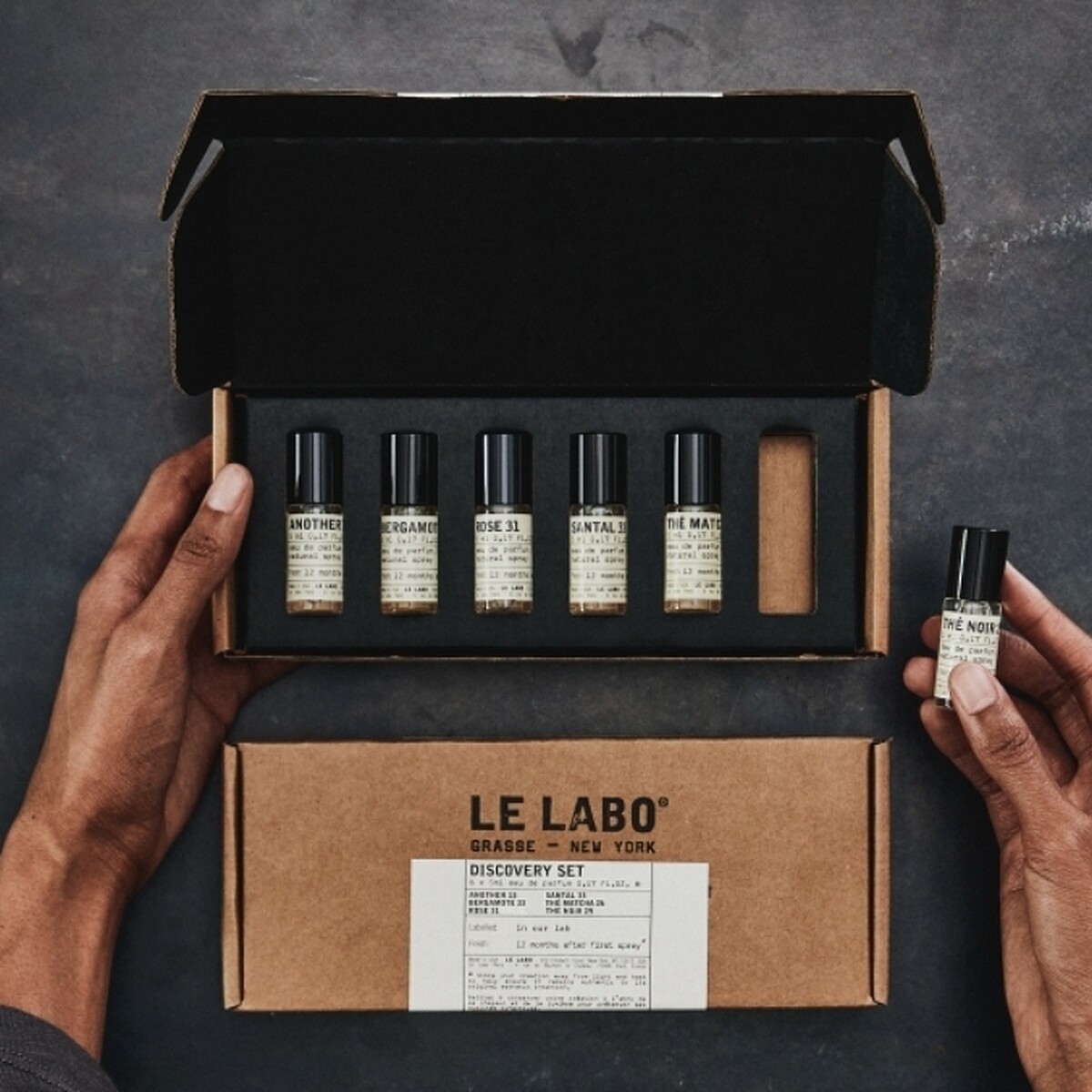 Le Labo 2022探險收藏淡香精組合套裝情境圖。