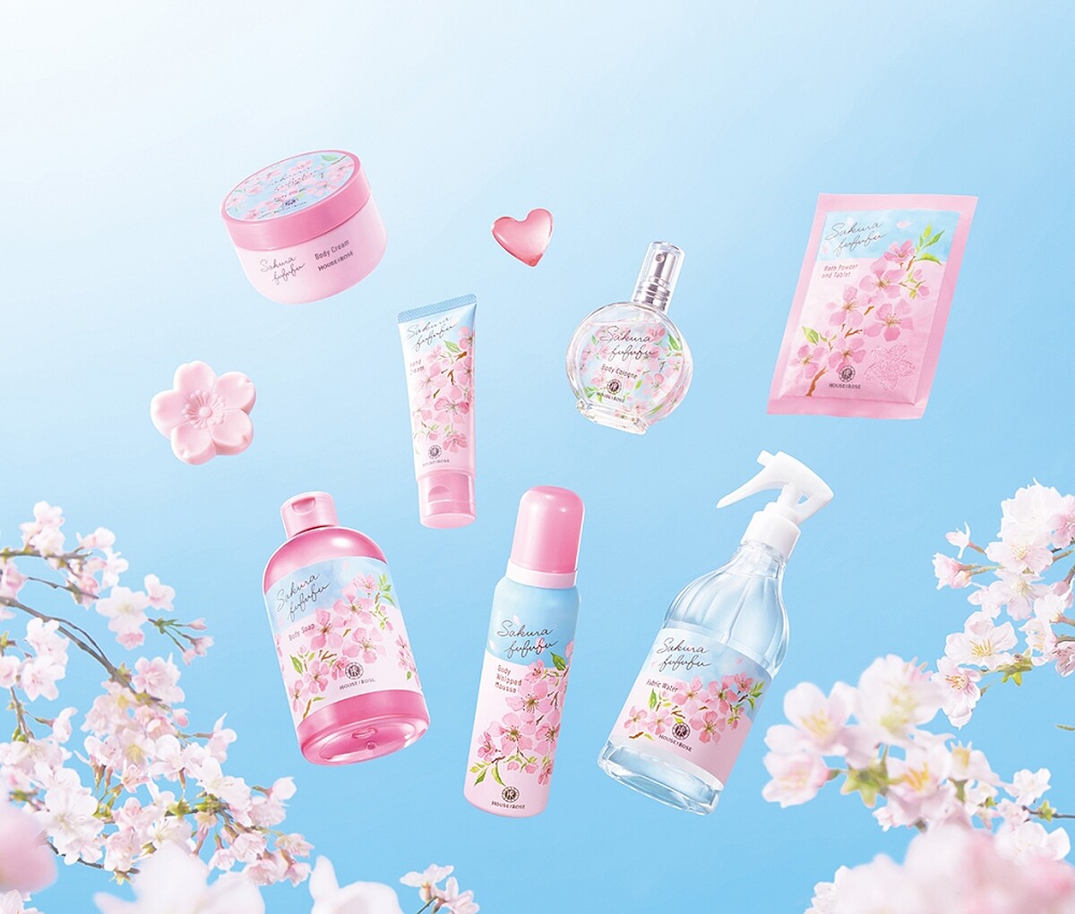香草集粉櫻笑顏系列2023形象圖。