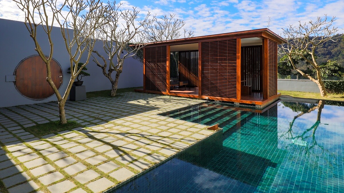 「庭園別墅」享有私人游泳池