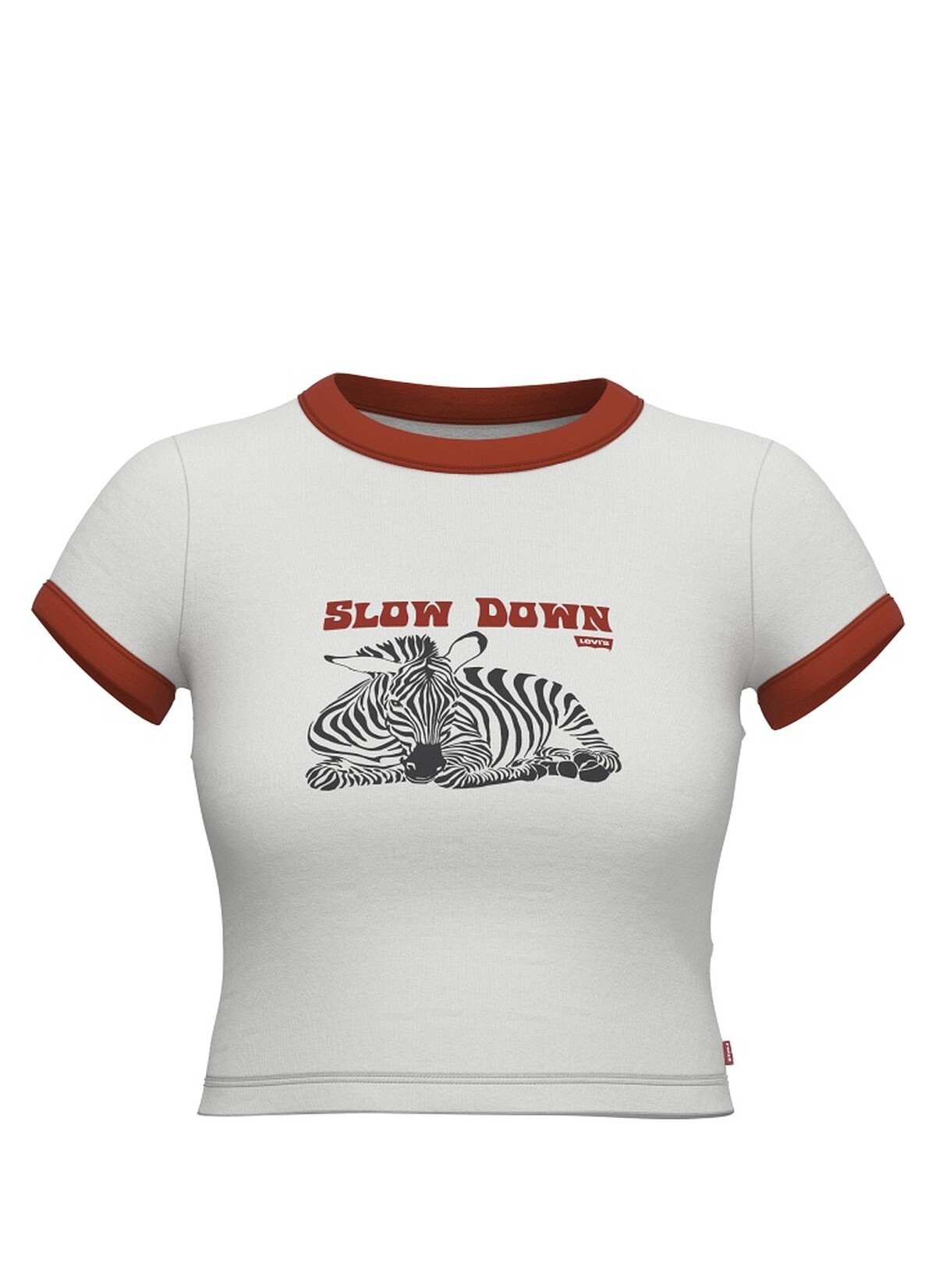 短版斑馬滾邊TEE NT$ 1,290