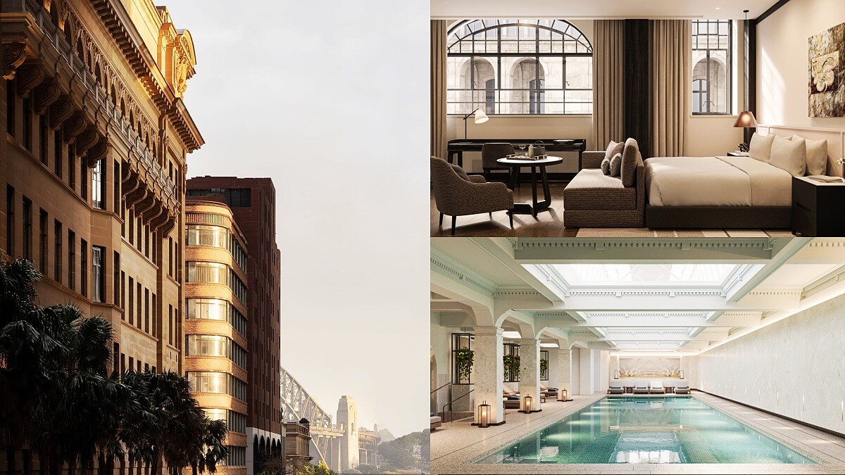 雪梨嘉佩樂酒店3/15開幕！世界文化遺產傳奇變身，座落中央商務區，揉和建築與藝術的奢華住宿
