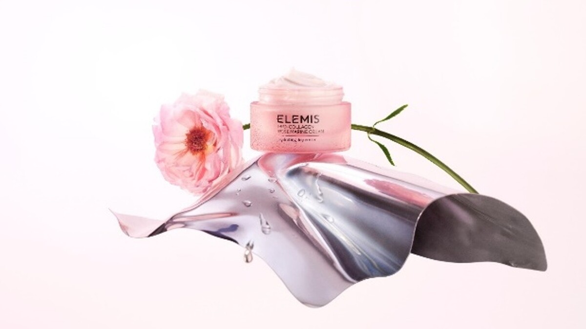 ELEMIS海洋膠原玫瑰緊緻精華乳霜情境圖。