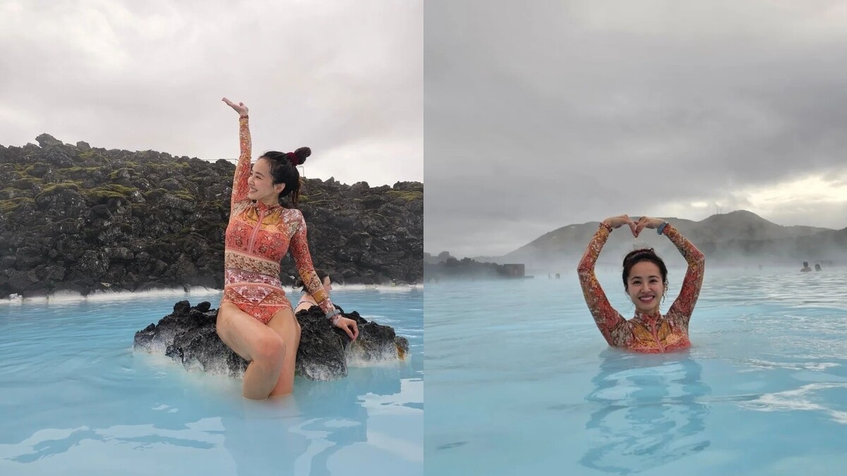 天后蔡依林也沉浸在「藍湖」之美中！