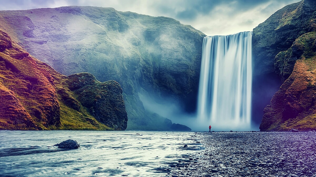 史可加瀑布／斯科加爾瀑布 Sk&oacute;gafoss