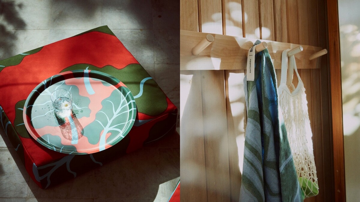 IKEA X Marimekko BASTUA聯名系列坐墊1499元、掛衣架699元
