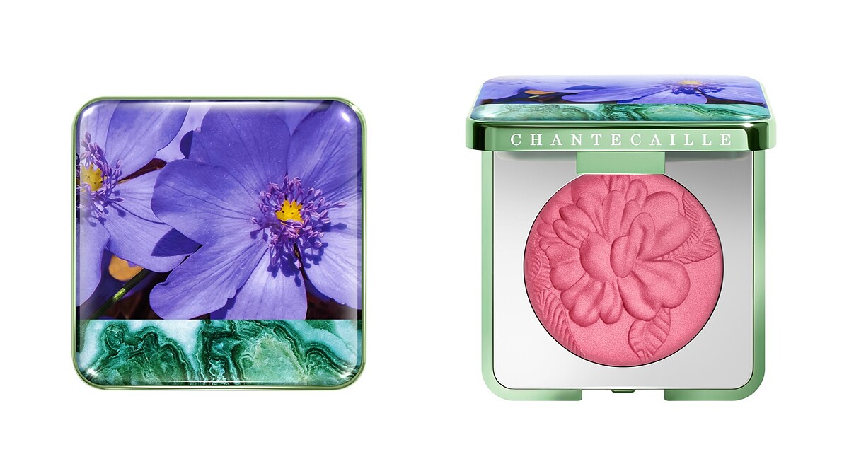 香緹卡25週年繁花似錦頰彩盤 #銀蓮花-鮮豔覆盆子。