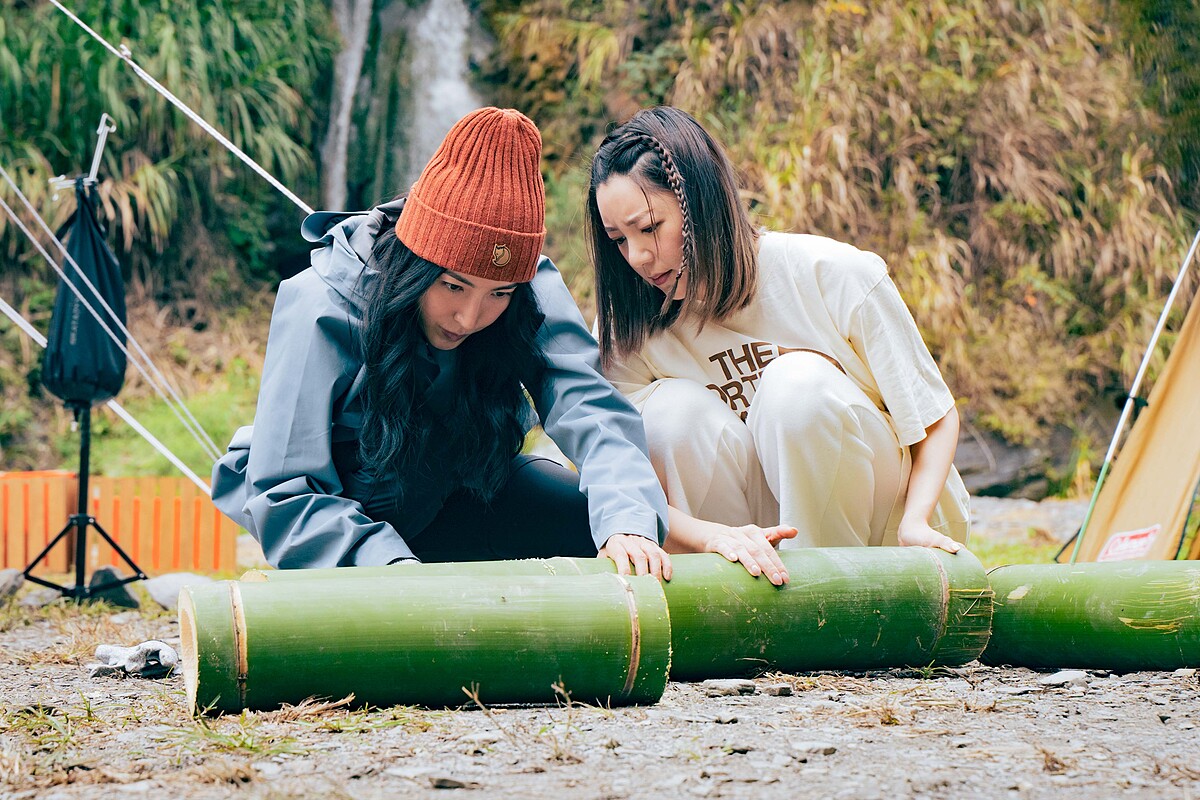 《光露營就很忙了》楊謹華與郭雪芙鋸竹臉越鋸越苦