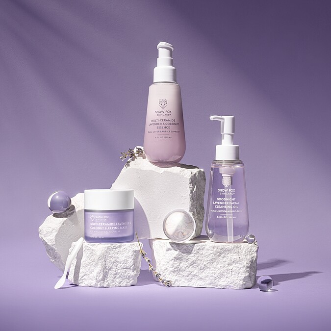 SNOW FOX 薰衣草系列主視覺。