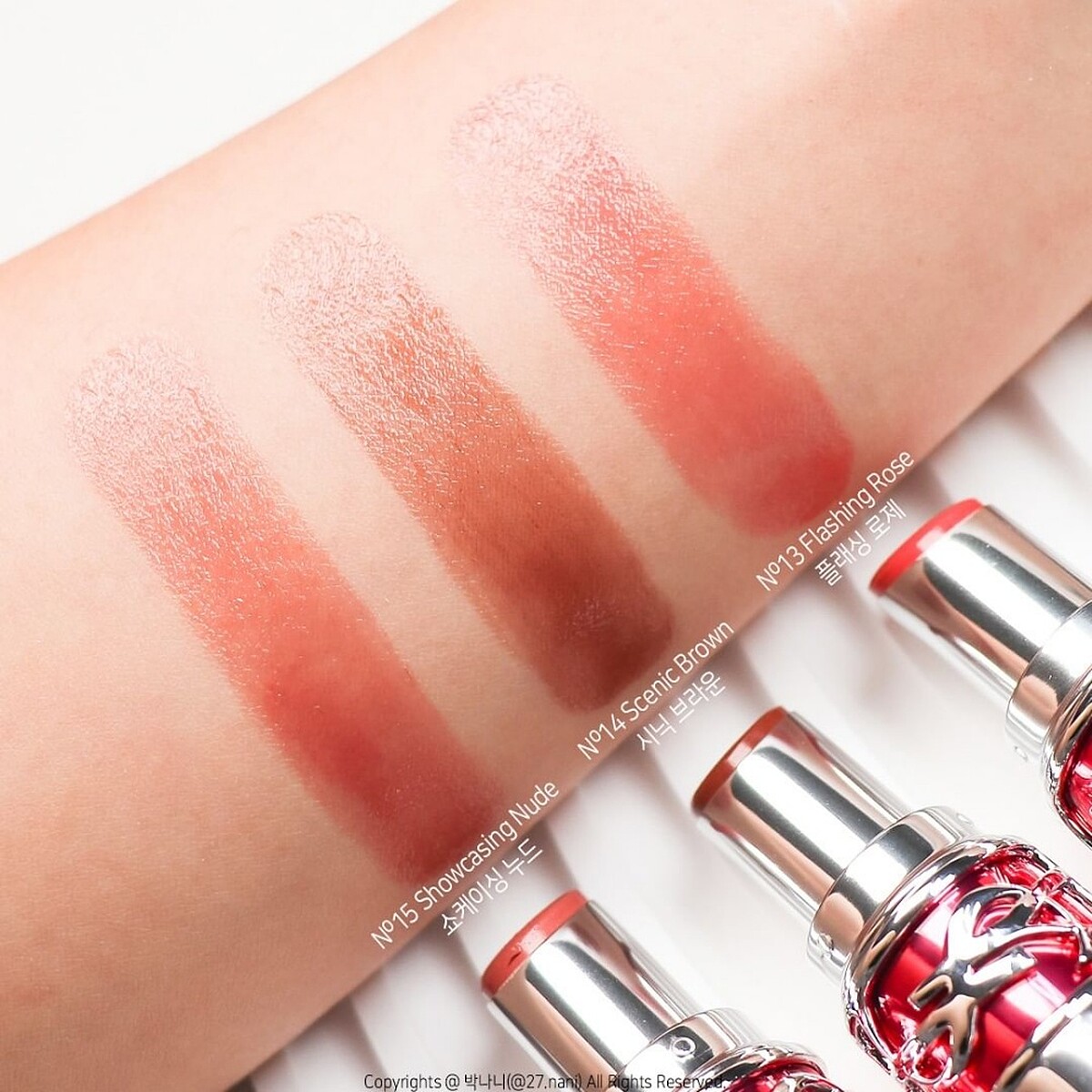 YSL情挑誘吻晶亮蜜唇膏(#13、#14、#15)，NT1,550