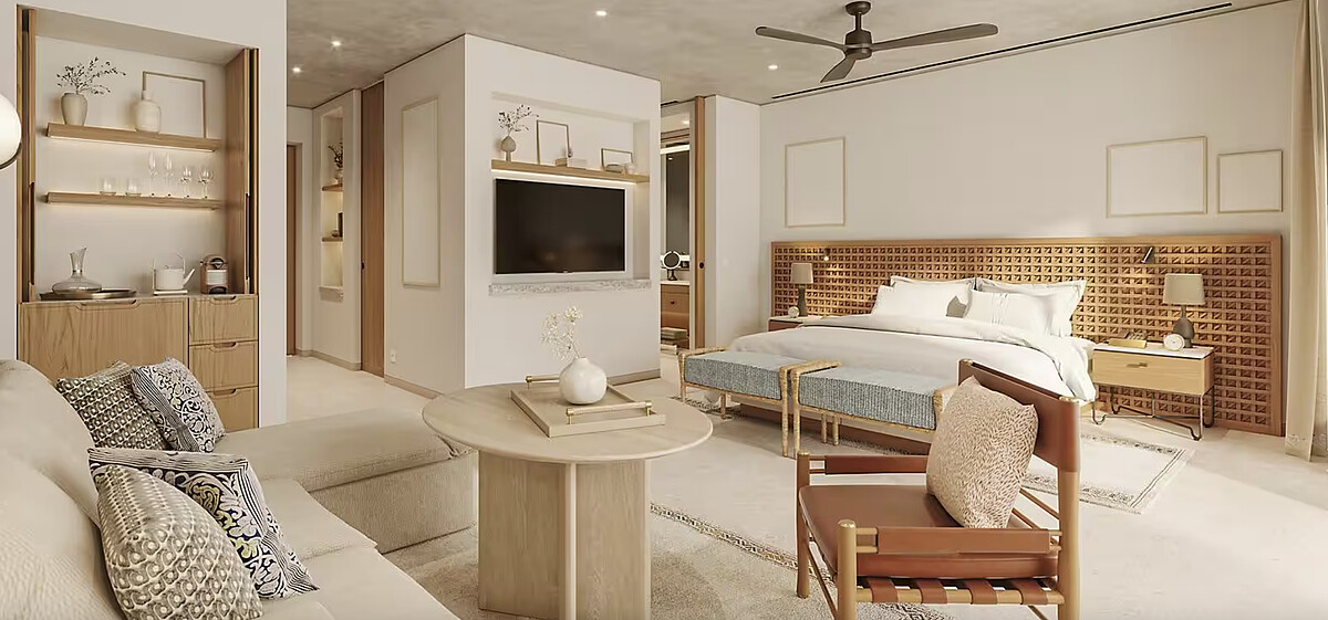 客房分為套房、Villas別墅以及無障礙客房。