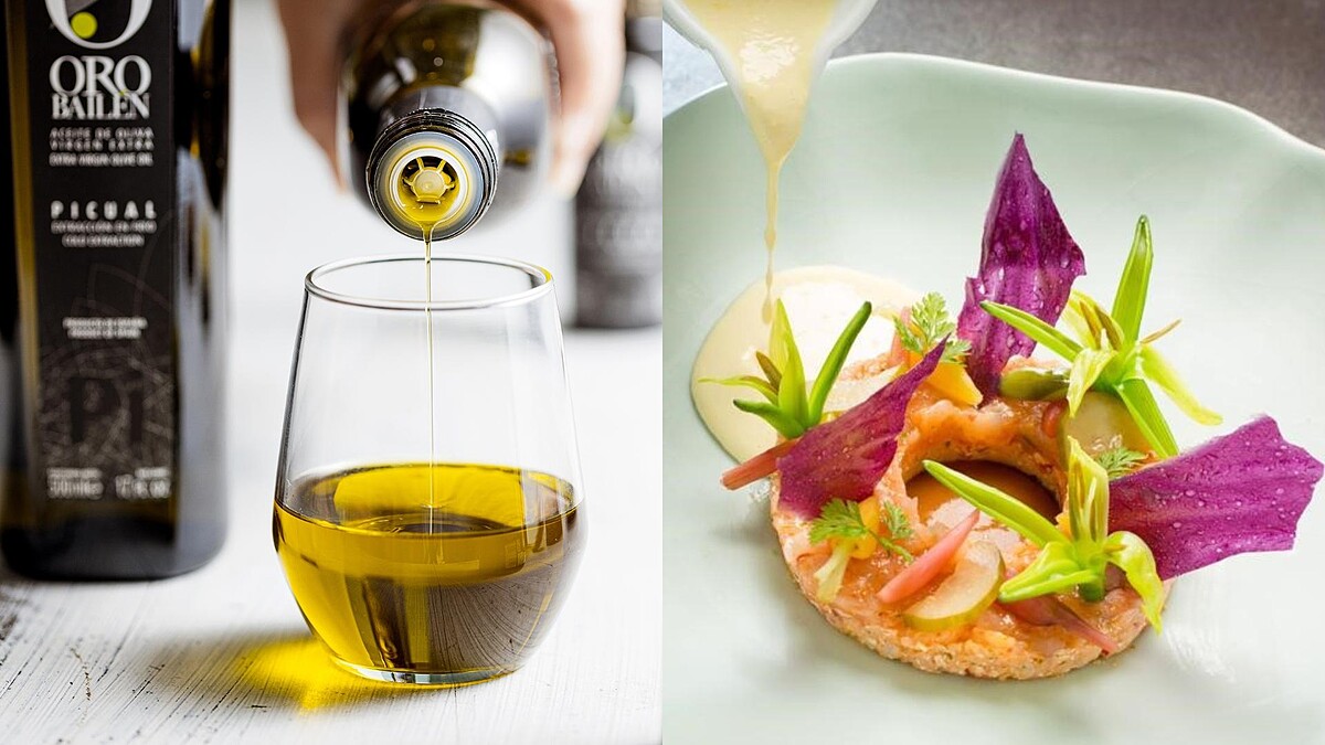 Oro Bailen皇嘉攜手高階品油師，融合文華東方現代奢華風格，藉品油盛宴領賓客親嚐好油風味