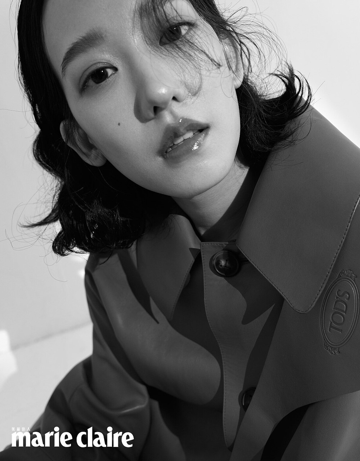 紅色皮革風衣，by Tod&rsquo;s。