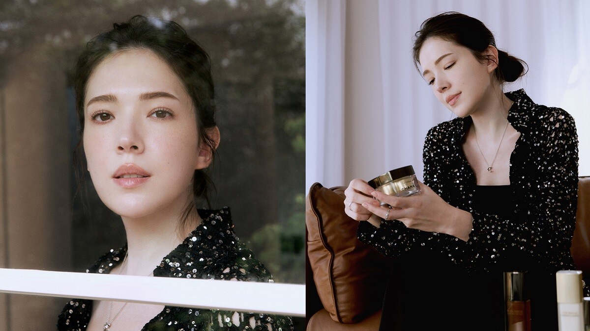 「重視每個日常保養細節，讓肌膚自然流露奢潤光采～」許瑋甯從容的自信之美，來自香奈兒奢華精質系列的細膩呵護