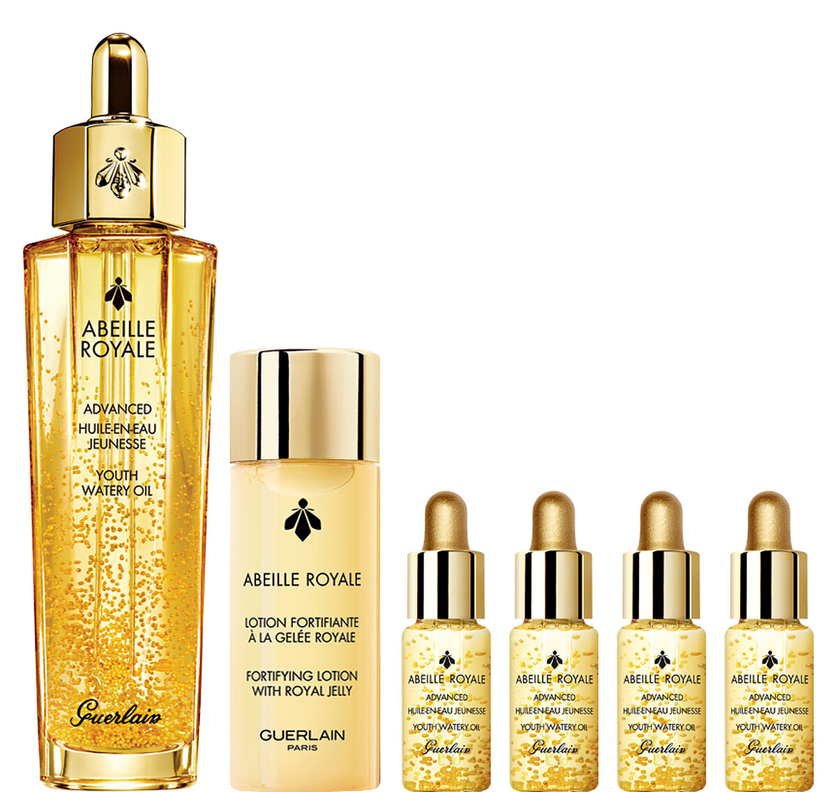 皇家蜂王乳平衡油 70ml (50ml正品+5ml*4)、皇家蜂王乳蜜露 40ml。