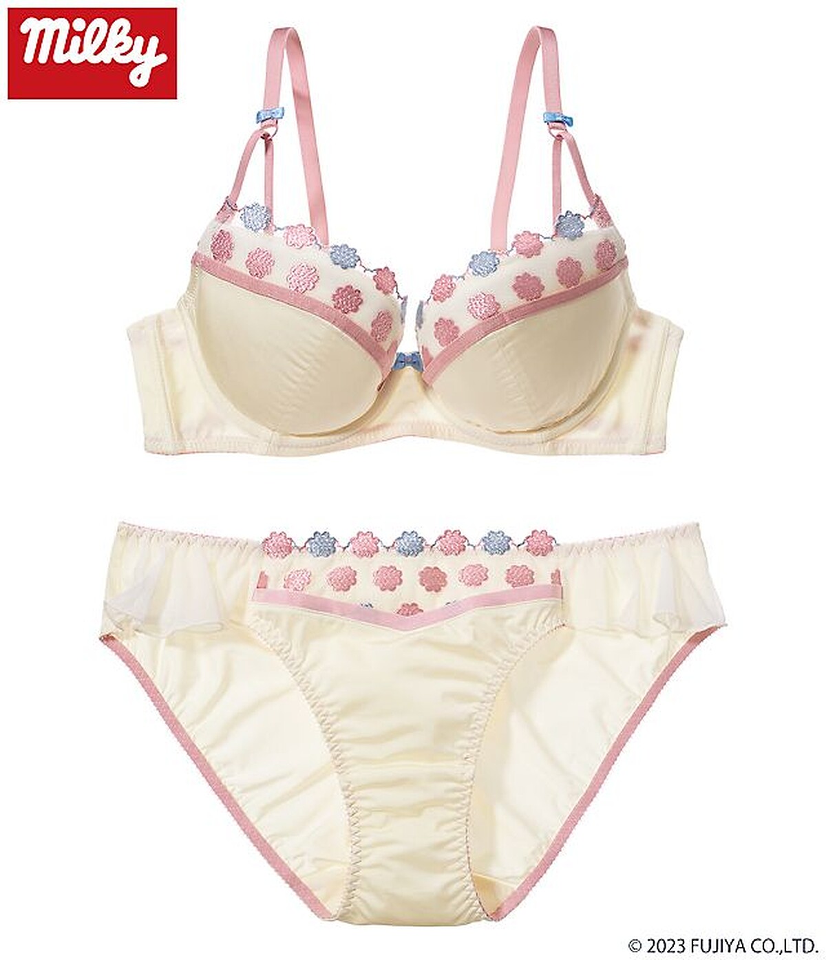 Peach John X milky牛奶妹糖果內衣組,NT 1,690