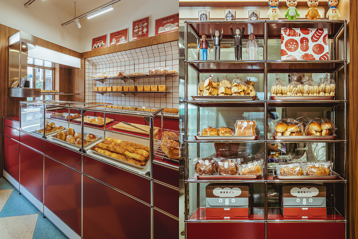 展示櫃選用瑞士系統櫃品牌USM Haller。