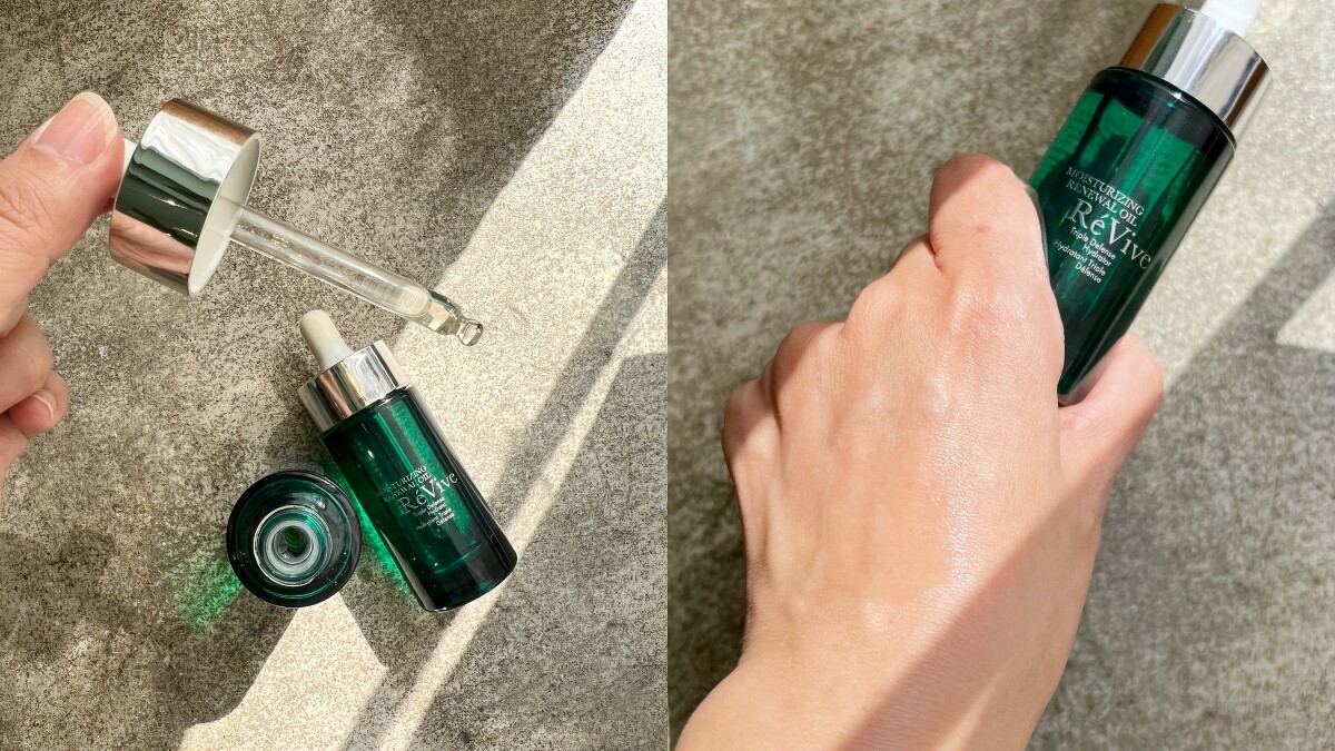 RéVive三效胜肽防禦精華油質地。