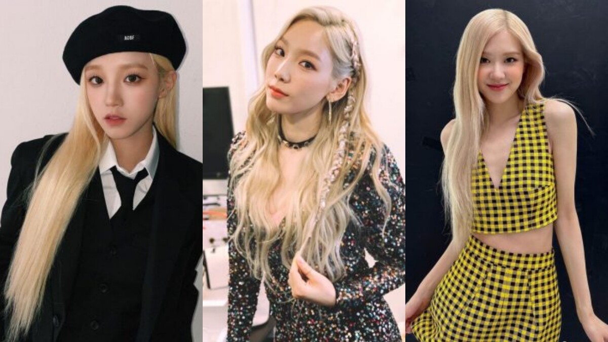 2023春夏染髮趨勢：搶眼又顯白的奶油金色系染髮，BLACKPINK、(G)I-DLE 示範