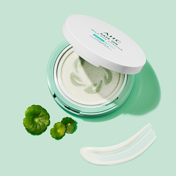 AHC積雪草純物理涼感防曬氣墊SPF50+/PA++++ 25g，NT900