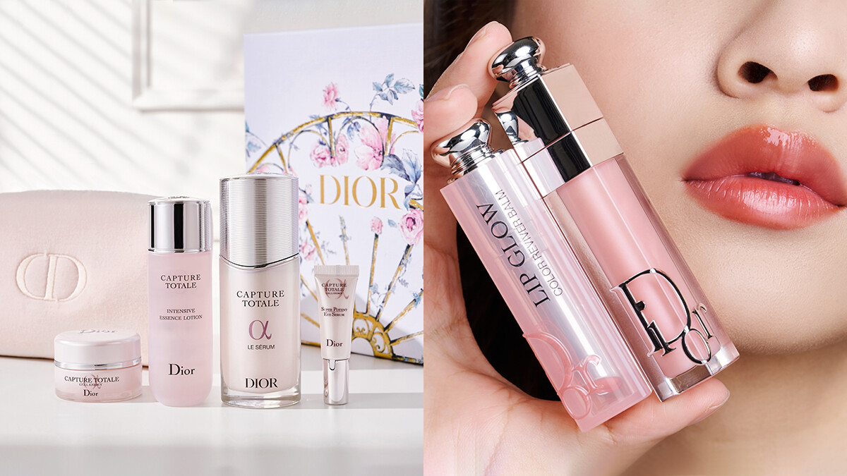 王淨的梳妝台必備的DIOR＃發光能量瓶＋雙膜法！盤點DIOR熱賣爆款，快趁母親節入手組合一次體驗全系列！