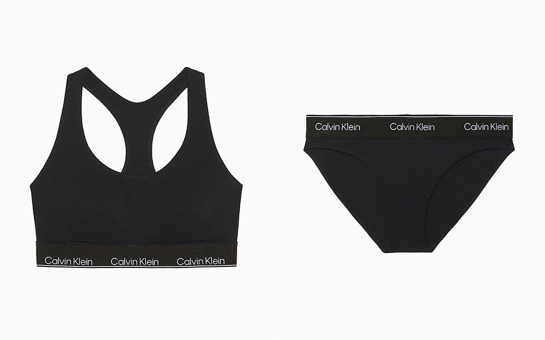 Modern Performance薄墊無鋼圈胸罩NT2,680；Modern Performance 比基尼內褲，NT1,480。