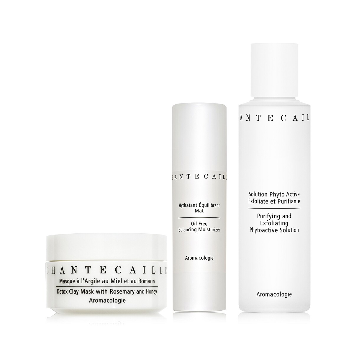 【淨化平衡拋光組】內容包含：花妍亮晶精萃露100ml、花妍平衡益生乳 50ml、花妍深層淨化面膜 50ml。