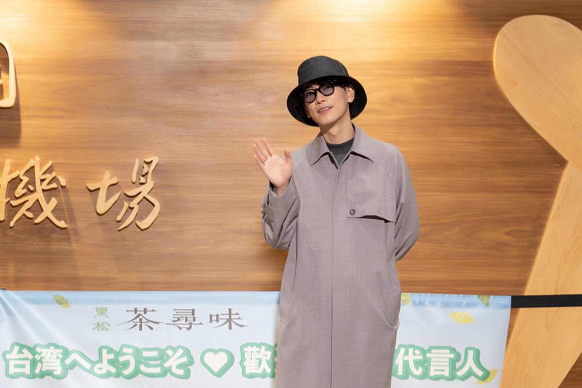 佐藤健今（27）抵台，為茶尋味獻出首次海外代言！