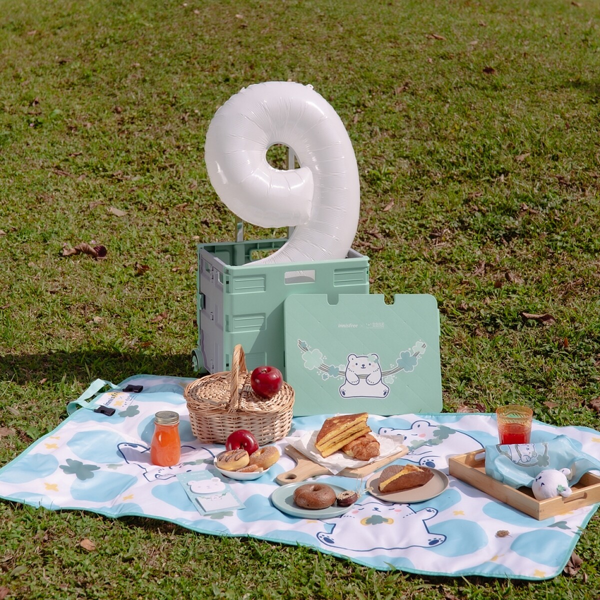 INNISFREE九週年生日慶白白日記聯名滿額贈。