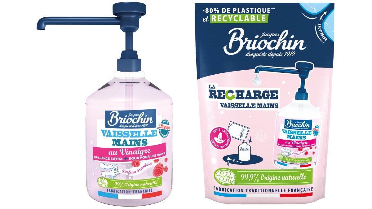Jacques Briochin藍牌碧歐馨覆盆子護手洗碗精500ml，NT350、補充包500ml，NT300