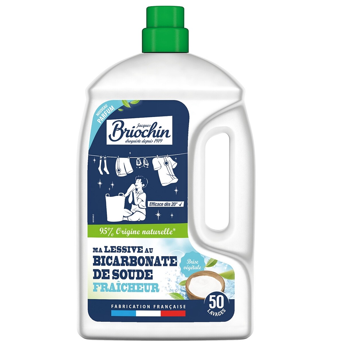 Jacques Briochin藍牌碧歐馨小蘇打清香洗衣精(植物除臭)2270ml，NT680