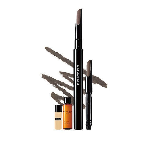 自動武士刀眉筆組_灰棕