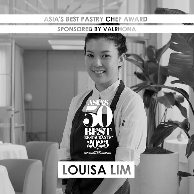 甜點主廚 Louisa Lim 更榮獲法芙娜（Valrhona）贊助的「亞洲最佳甜點主廚」（Asia&rsquo;s Best Pastry Chef Award）。