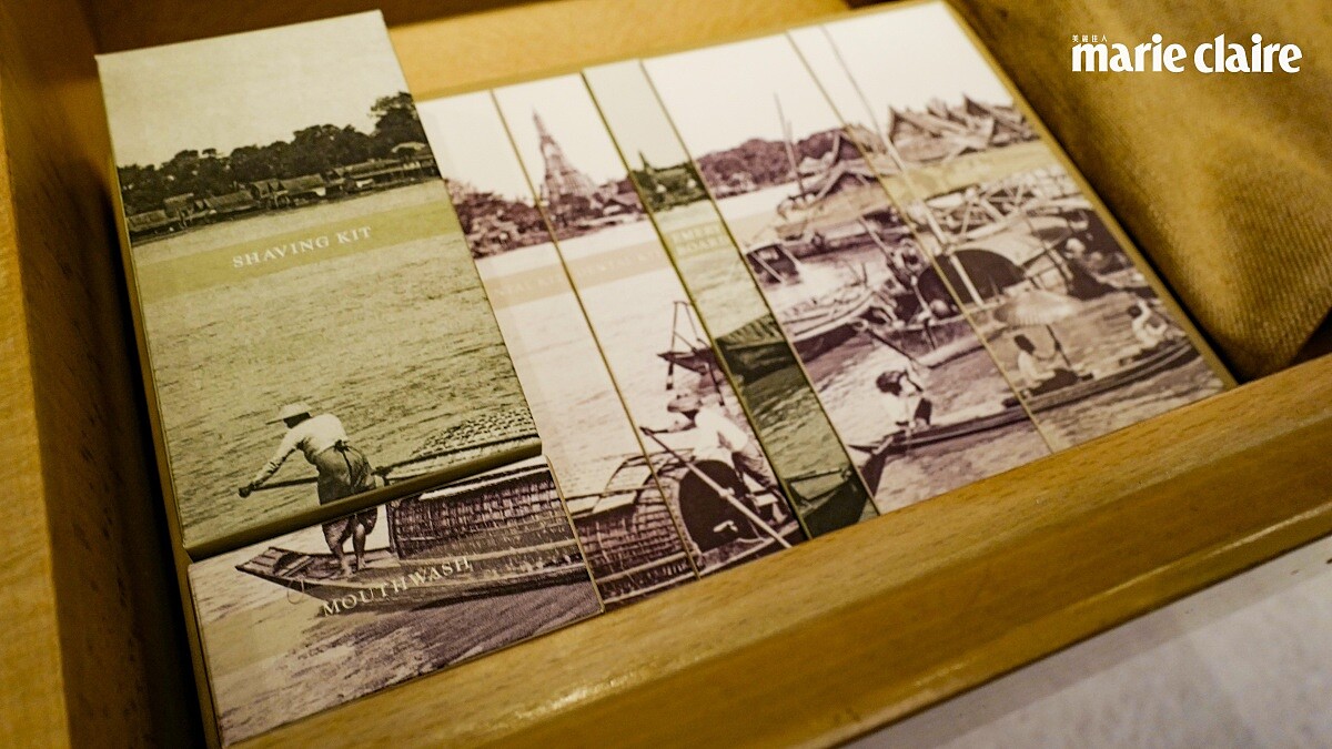 印有河岸民俗風情的備品