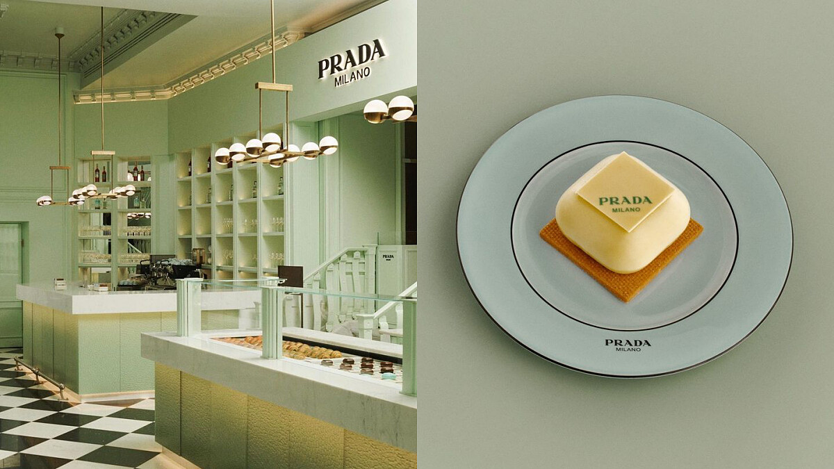 Prada Caffé餐酒館開幕!薄荷綠現代空間,從早餐到傍晚小酌餐點全都有