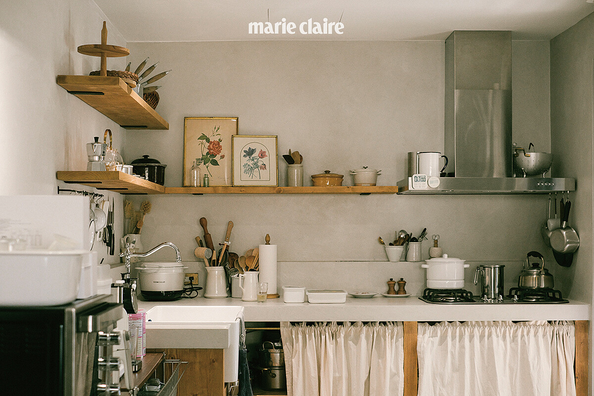 佈滿細節的廚房，以昉容使用習慣而打造。