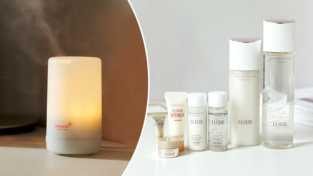 超值禮遇！普發6000驚喜降臨，ELIXIR怡麗絲爾膠原精華水買2送6、最高回饋18%、加碼送療癒香氛水氧機，更有買三組再送一台等你拿！「 watashi+我加」為你的肌膚帶來無限驚喜，現在就來搶購吧！