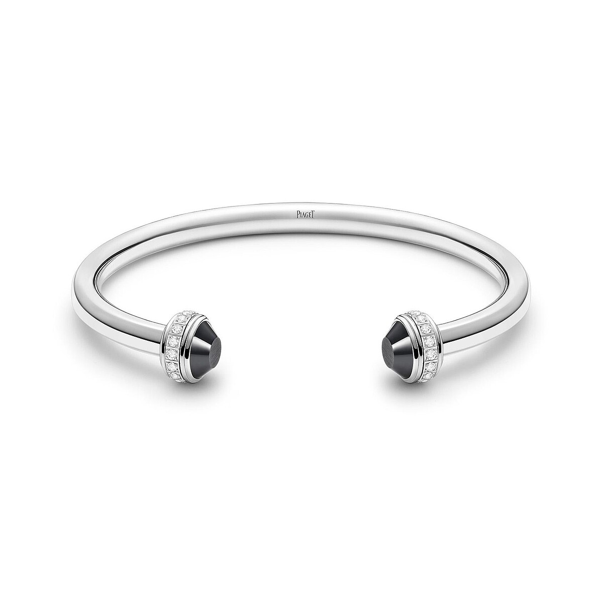 陳昊森穿搭同款：PIAGET Possession系列18K白金黑色陶瓷鑽石手環，建議售價NT$395,000