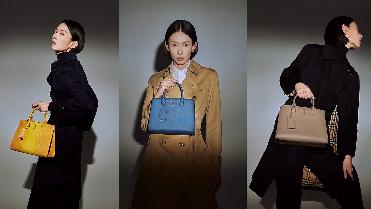 以洗鍊經典線條設計擄獲曾之喬、李函、許路兒與徐琁的Burberry Frances包款，獨有現代英倫風貌讓個性女子可輕鬆打造多變的率性時髦態度！