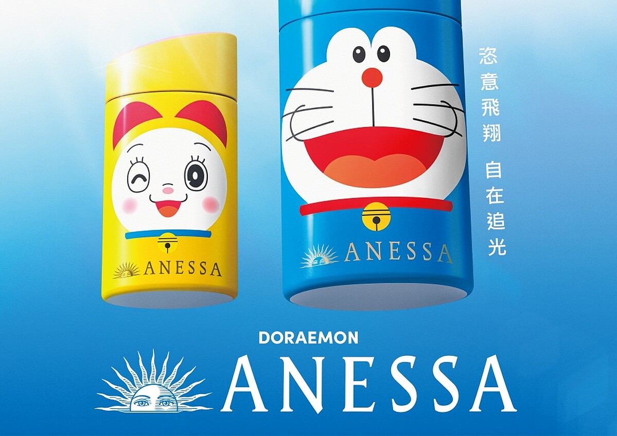 安耐曬 x 超人氣經典動漫哆啦A夢。